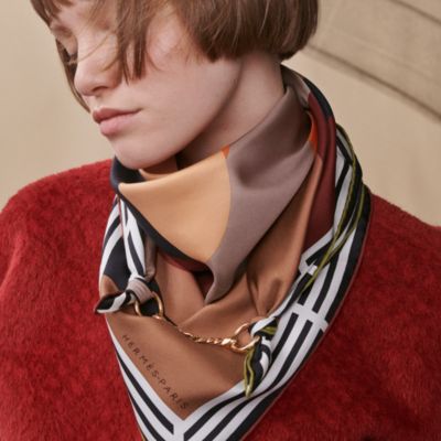 レディス, スカーフ、ショール＆マフラー, スカーフ＆シルク